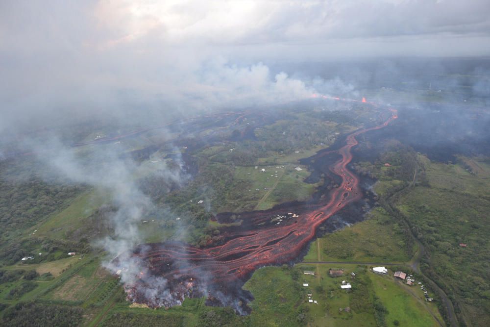 Les erupcions del volcà Kilauea arriben a l'Oceà P
