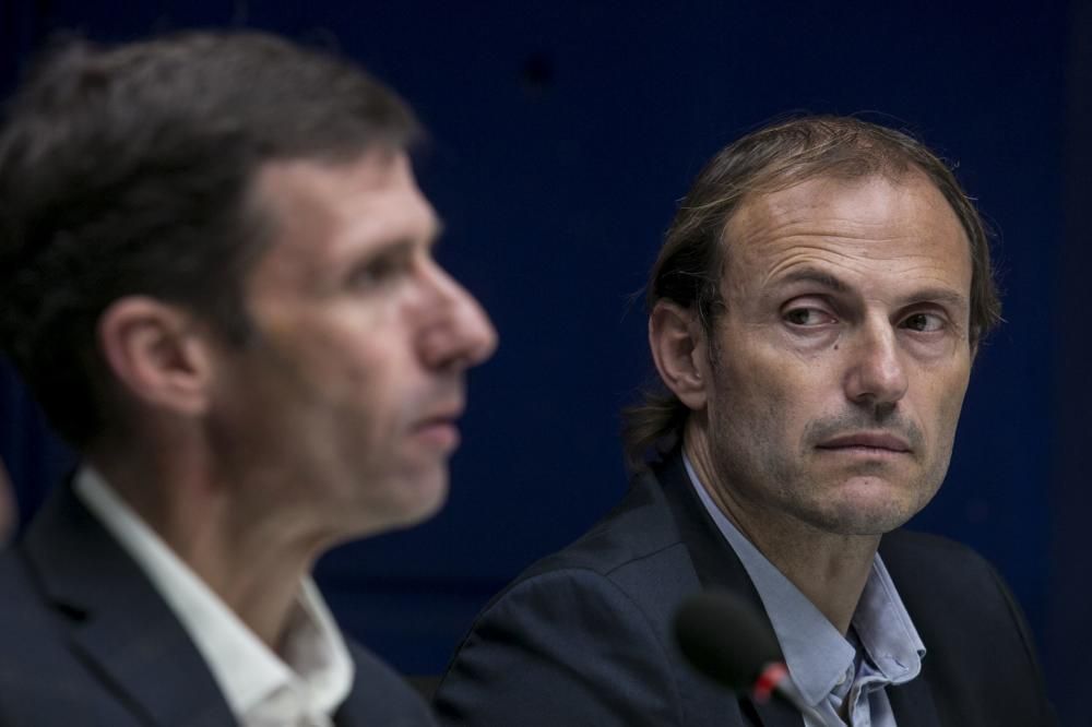 Primer entrenamiento y presentación de Cuco Ziganda en el Real Oviedo