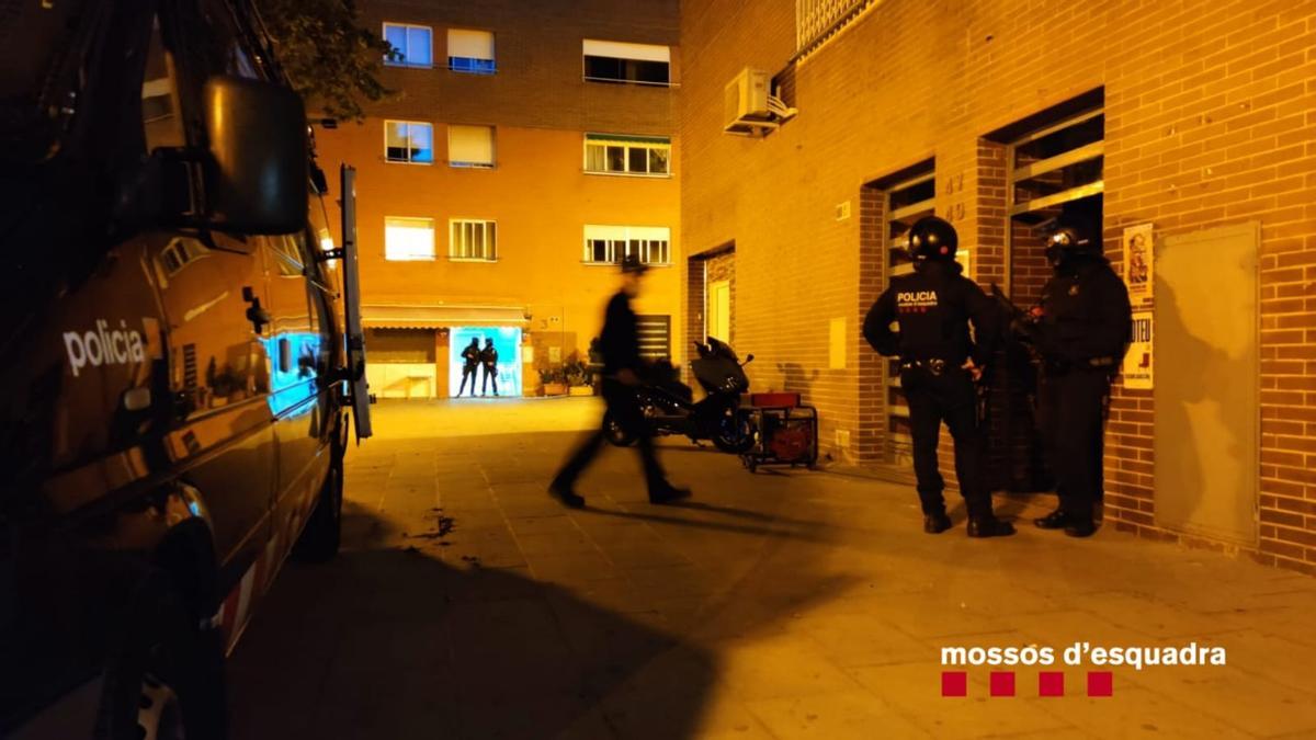 Una de les entrades que han realitzat els Mossos d&#039;Esquadra