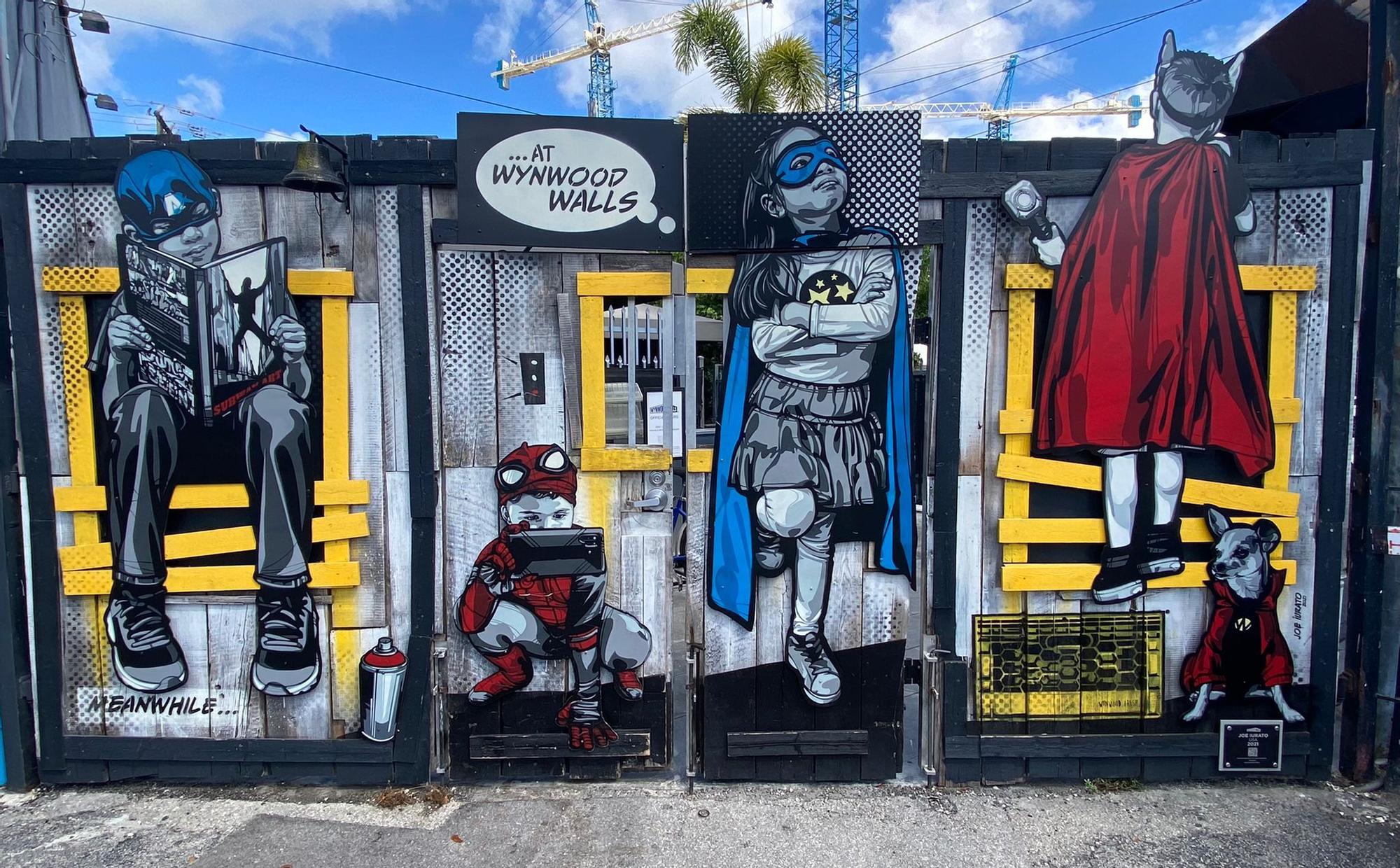 Mural en Wynwood Walls, el barrio de Miami que quiere replicar el Ayuntamiento de Madrid