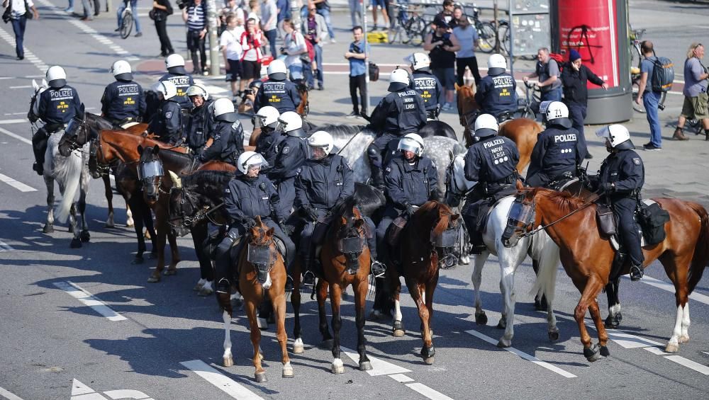 Nueva jornada de disturbios en las protestas contra la cumbre del G20 en Hamburgo.