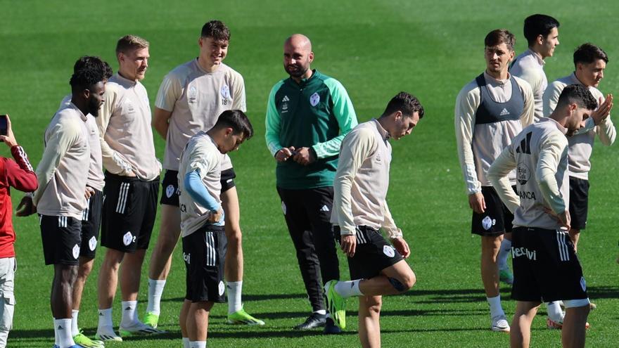 Primer entrenamiento de Claudio Giráldez como entrenador del Celta