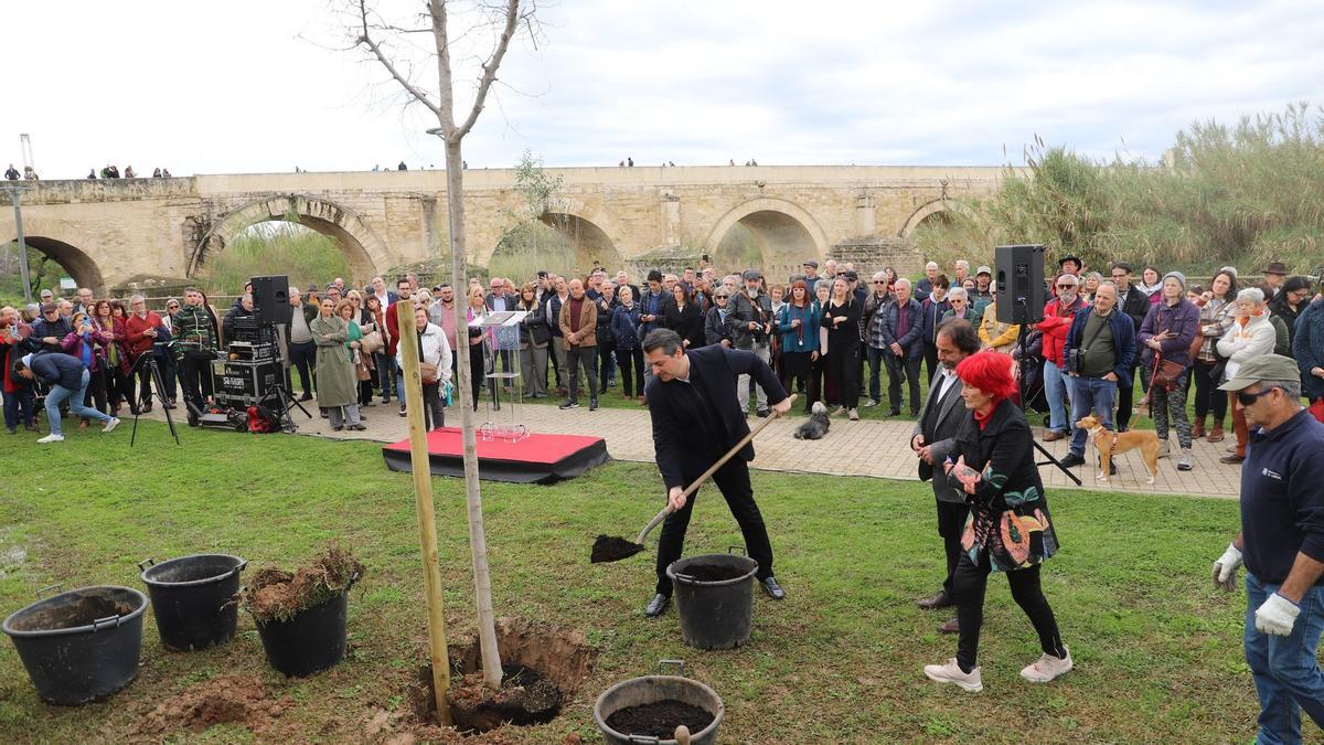 Córdoba rinde homenaje con un árbol a Pepe Larios