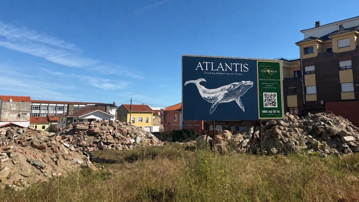 El lugar donde se hará la nueva promoción de viviendas en La Arena