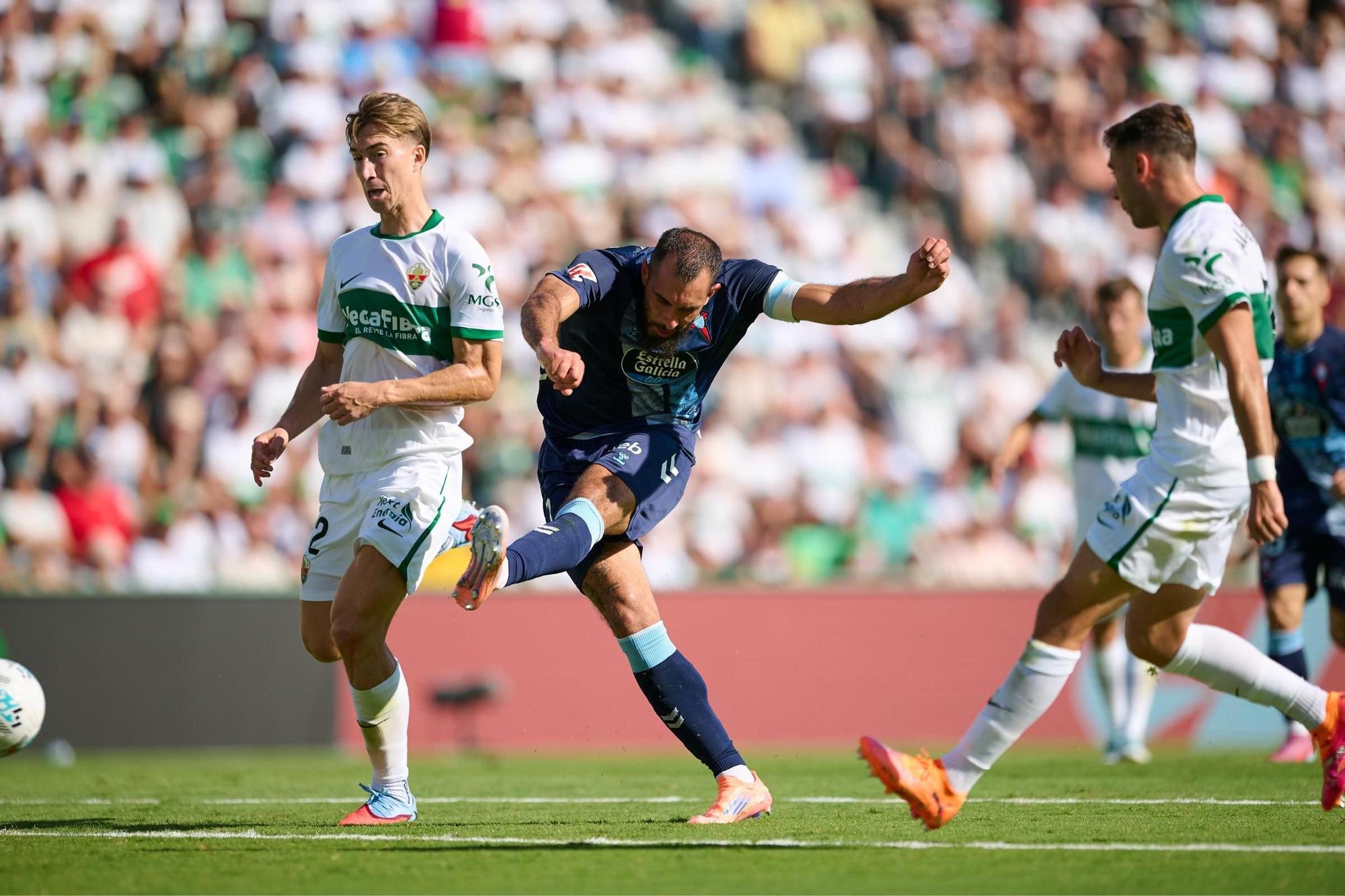 Las imágenes del Elche-Celta