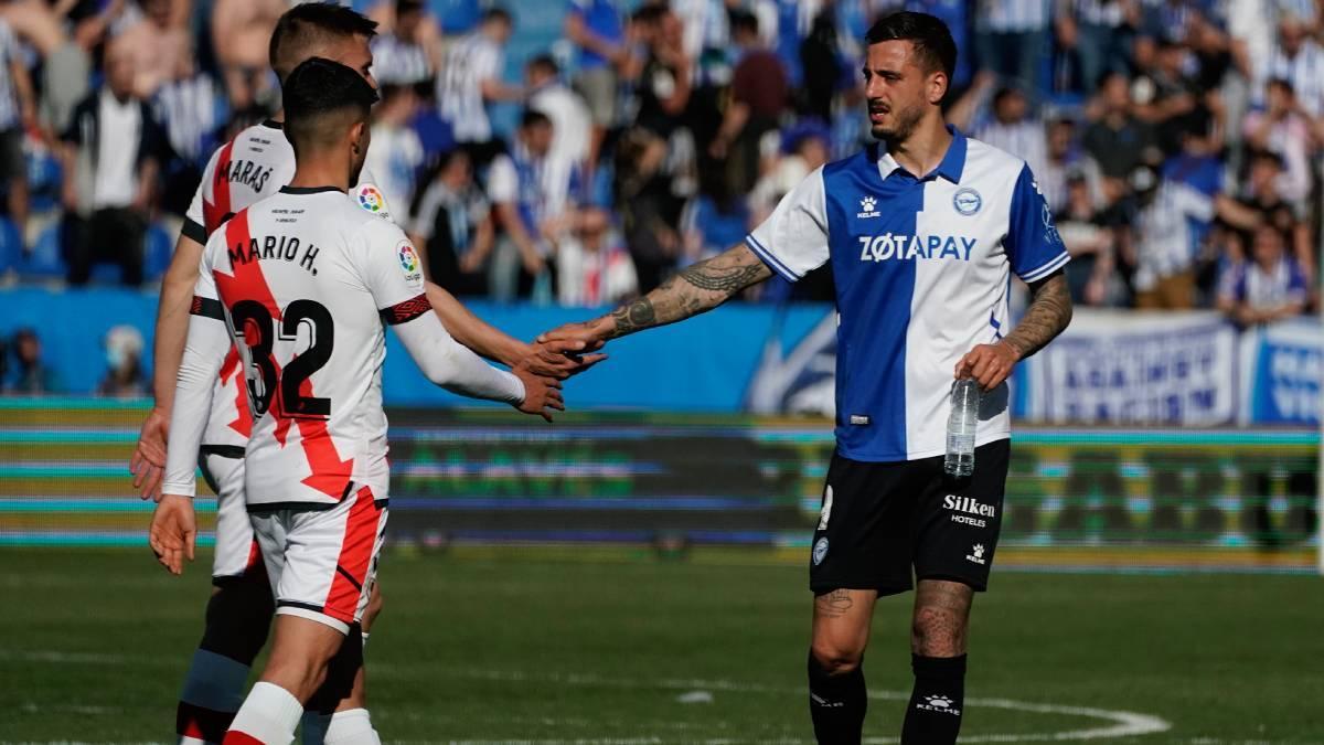 Joselu, durante su prolífica etapa en el Alavés