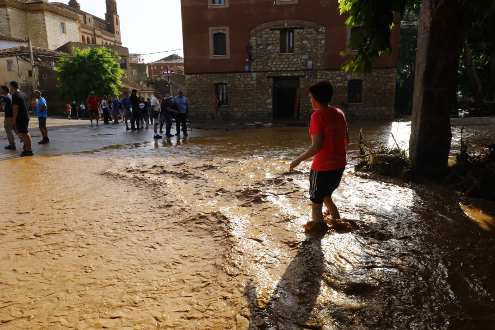 En imágenes | Así ha quedado Azuara tras la fuerte tormenta que causó destrozos este viernes