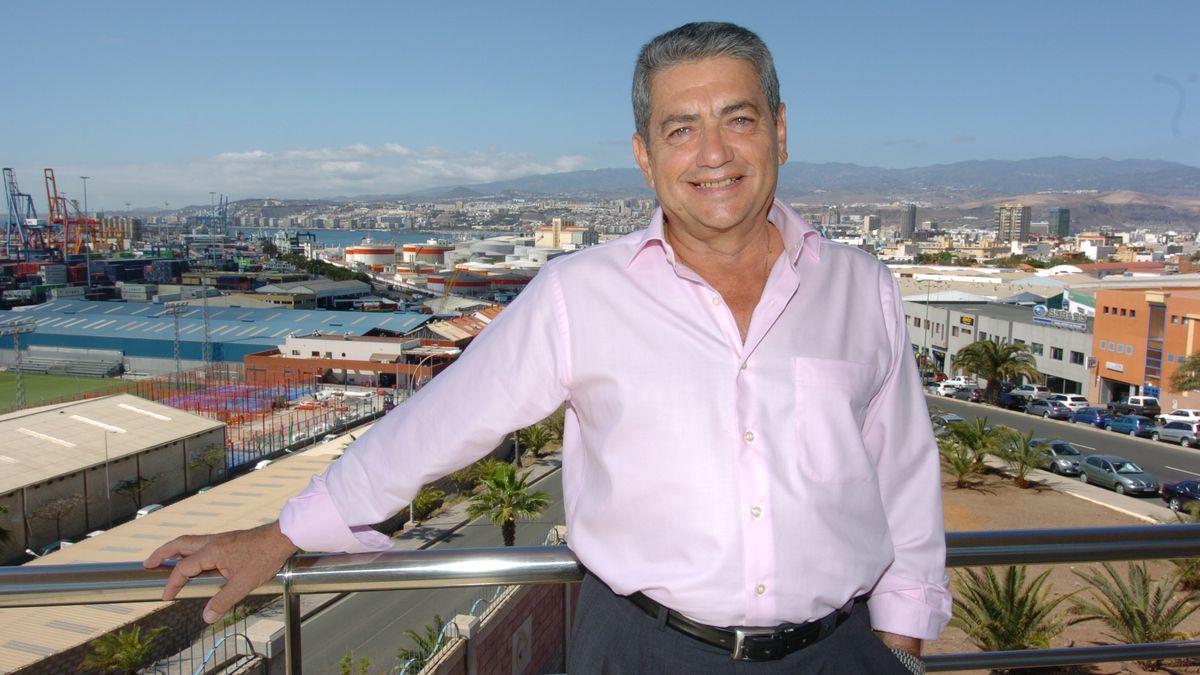 Antonio Armas Fernández, en el Puerto de Las Palmas.