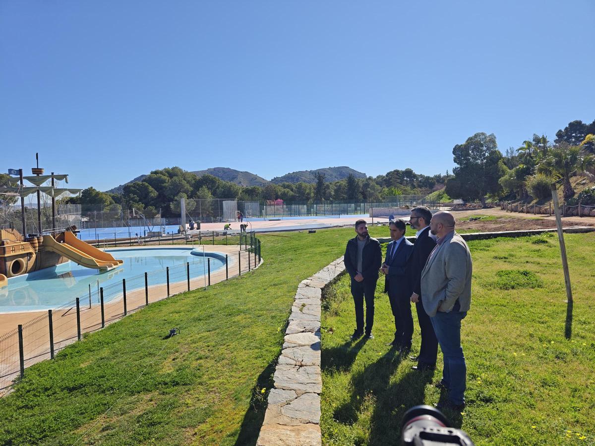 Visita de Francisco Lucas al parque de Los Canales en Cartagena