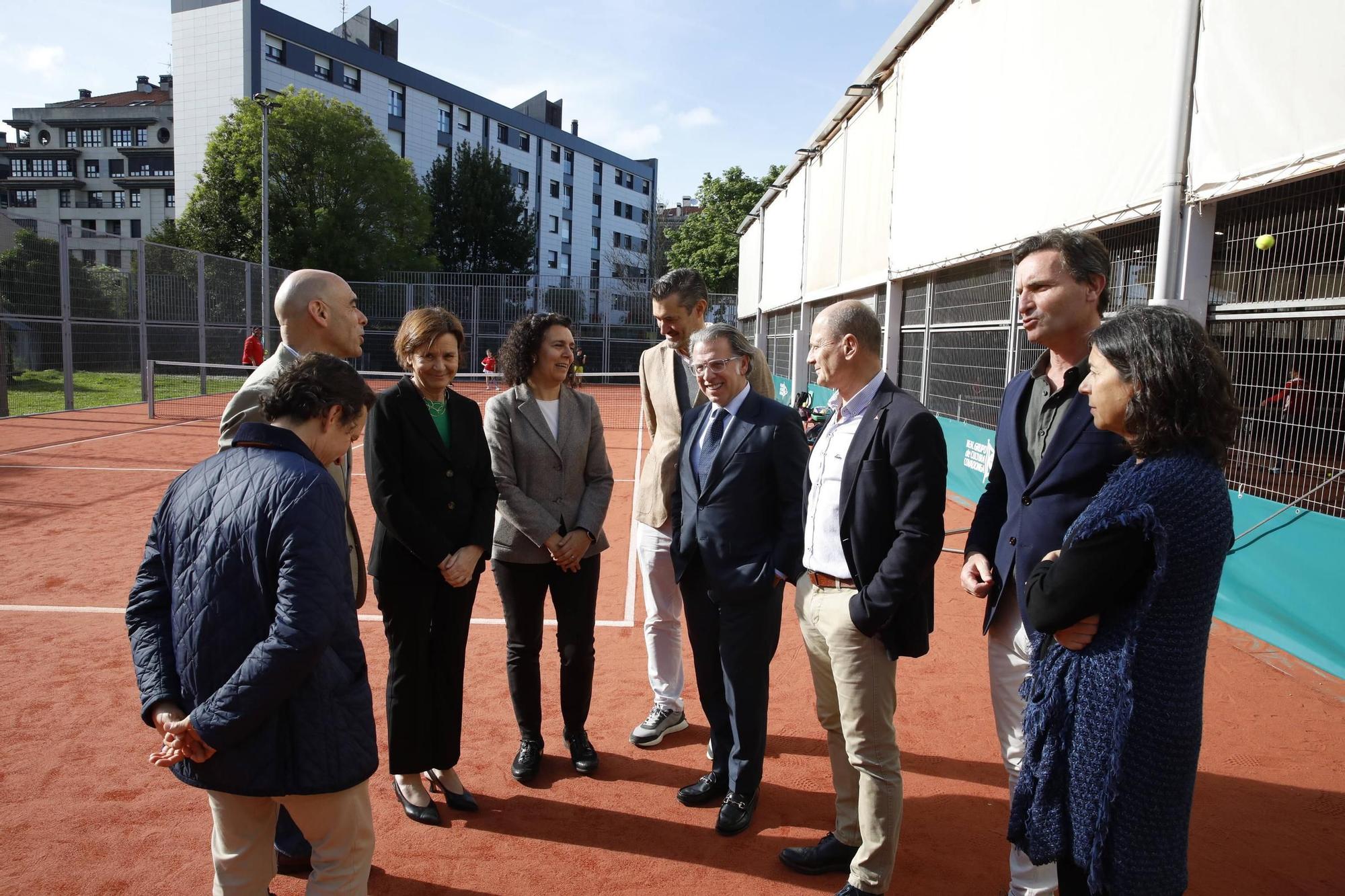 Así fue la visita de Moriyón al Grupo Covadonga, la primera con Miranda de presidente (en imágenes)