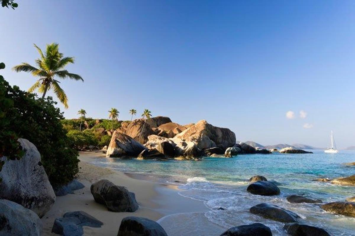 Rocas graníticas en The Baths.