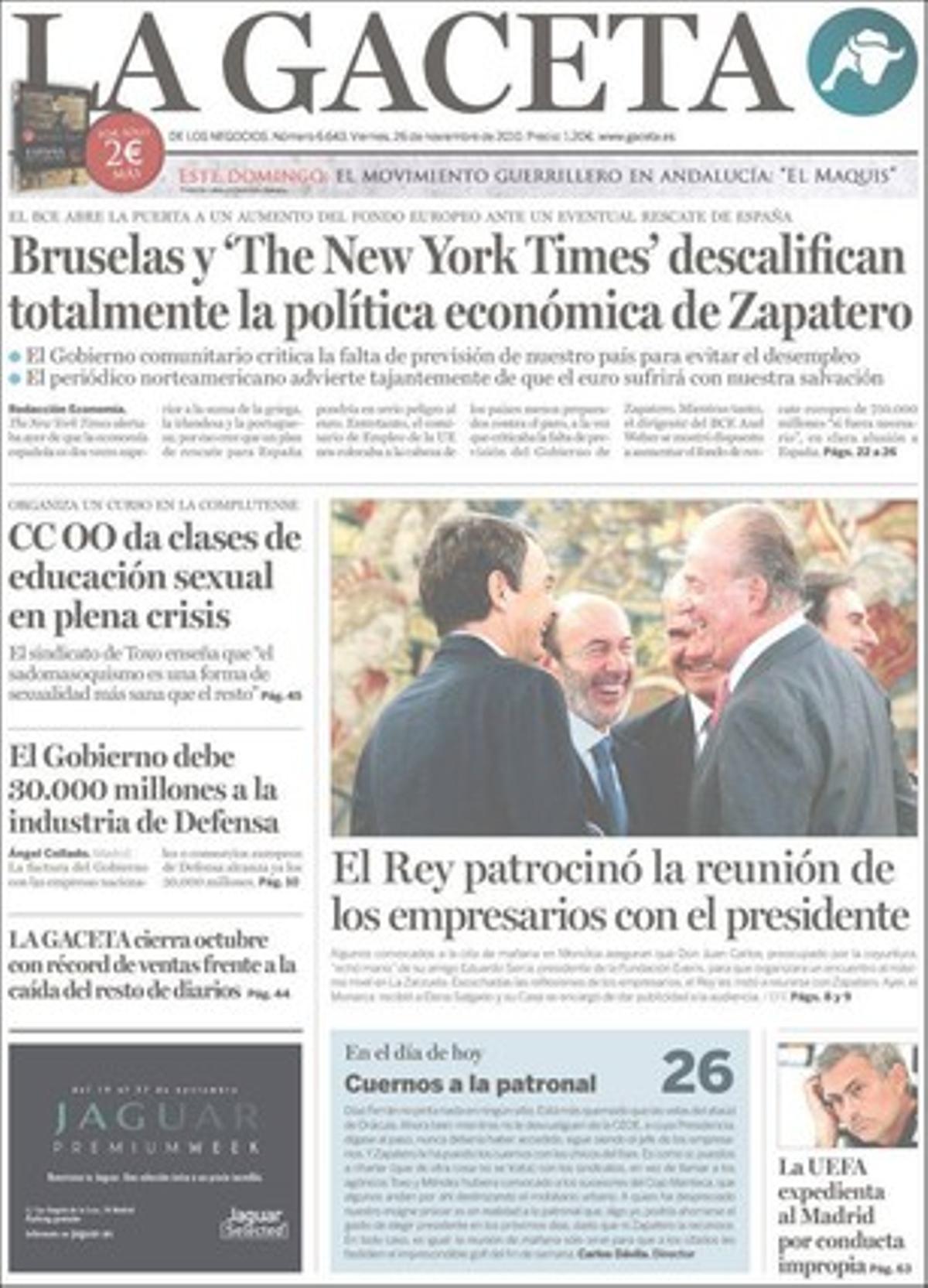 ’La Gaceta’ dóna rellevància a més al xantatge marroquí: Sense el Sàhara no controlarem els terroristes islàmics.