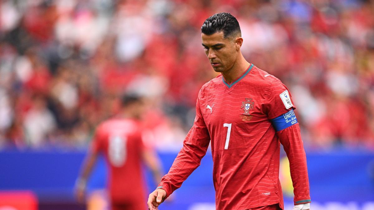 Cristiano Ronaldo molesto tras el empate con el Congo