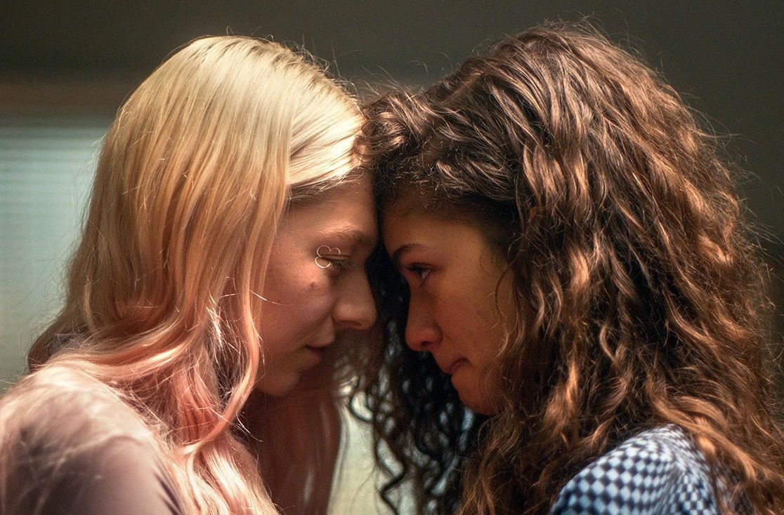 Hunter Schafer y Zendaya en una imagen de 'Euphoria'.