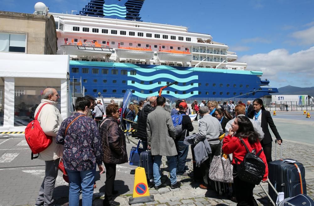 Atlantic Vigo Cruise logra con gran despliegue de medios la gestión fluida de 1.200 cruceristas.