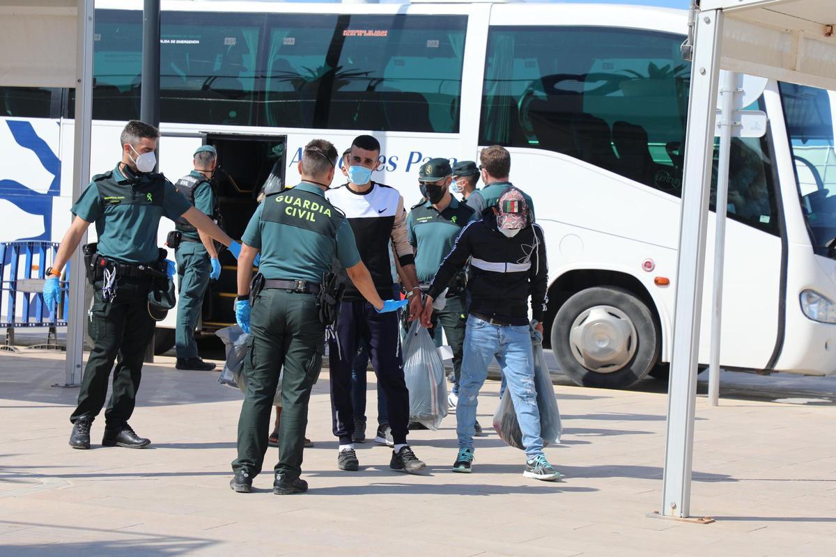 Migrantes llegados a Formentera este año.