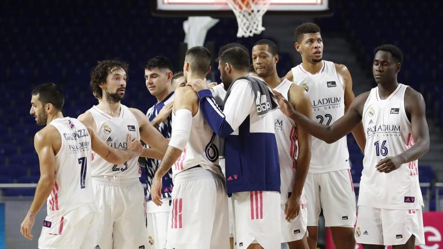 El Real Madrid celebra una victoria.