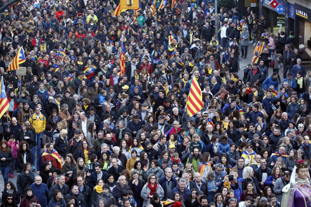 Manifestació a Girona del 21 de febrer.