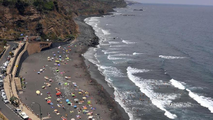 Vista panorámica de la playa de El Socorro.