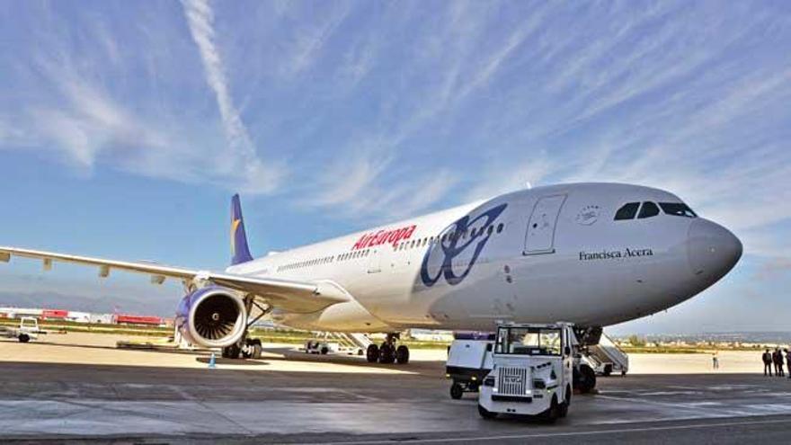 Uno de los aviones de la compañía aérea Air Europa.