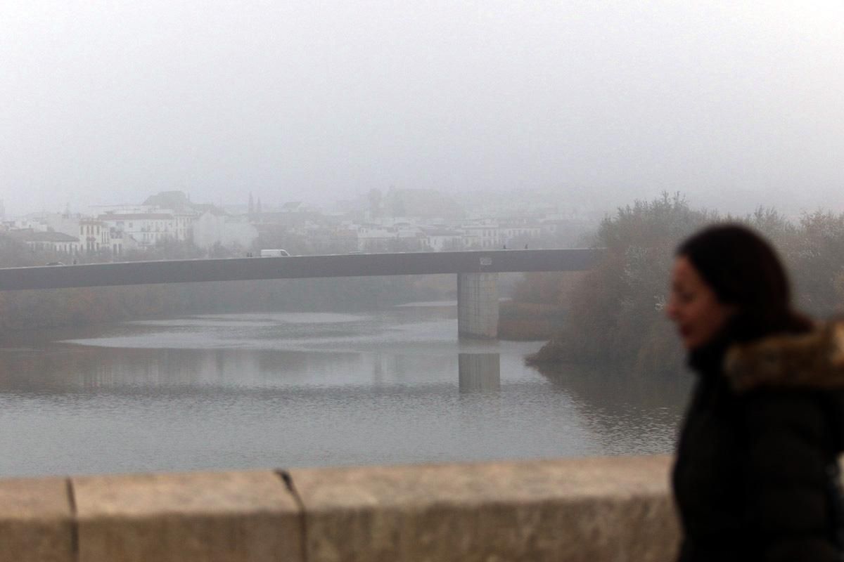 La niebla reina en Córdoba