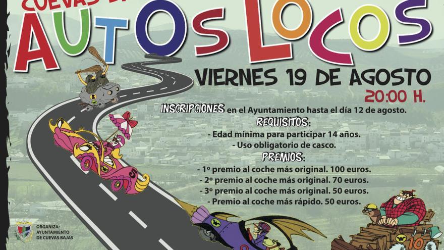 Cartel de la competición de los Autos Locos