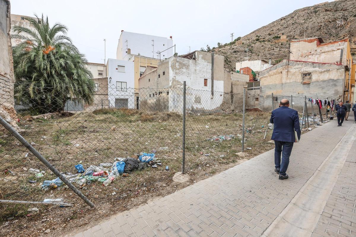Solar en el centro histórico de Orihuela, en una imagen de archivo