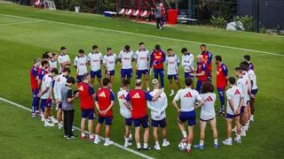 La Selección Española continúa entrenando en Belgrado