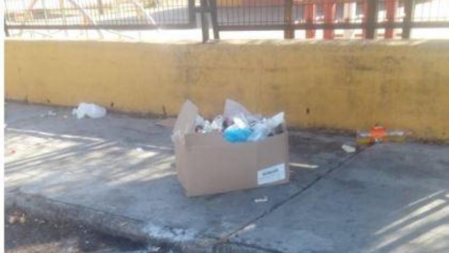 Denuncian destrozos en el huerto urbano del colegio Manuel Pacheco de Badajoz