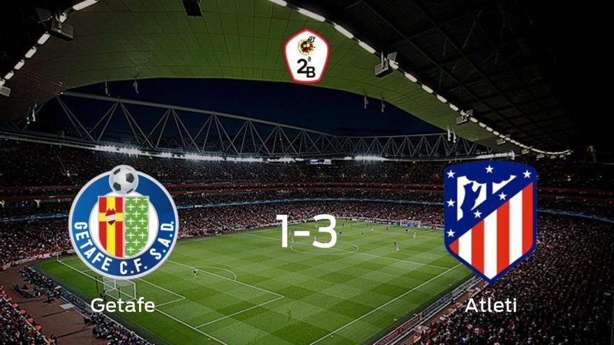 El Atlético B se queda con los tres puntos tras derrotar 1-3 al Getafe B