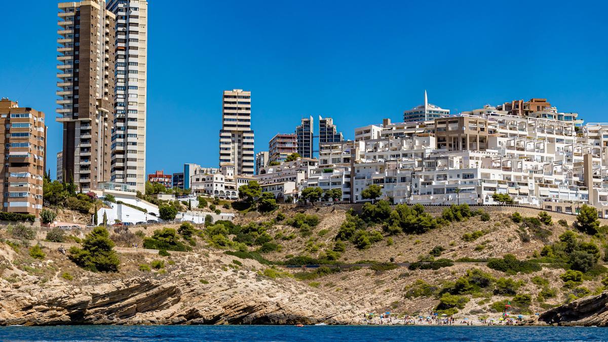 Urbanismo en el parque natural de Serra Gelada de Benidorm.