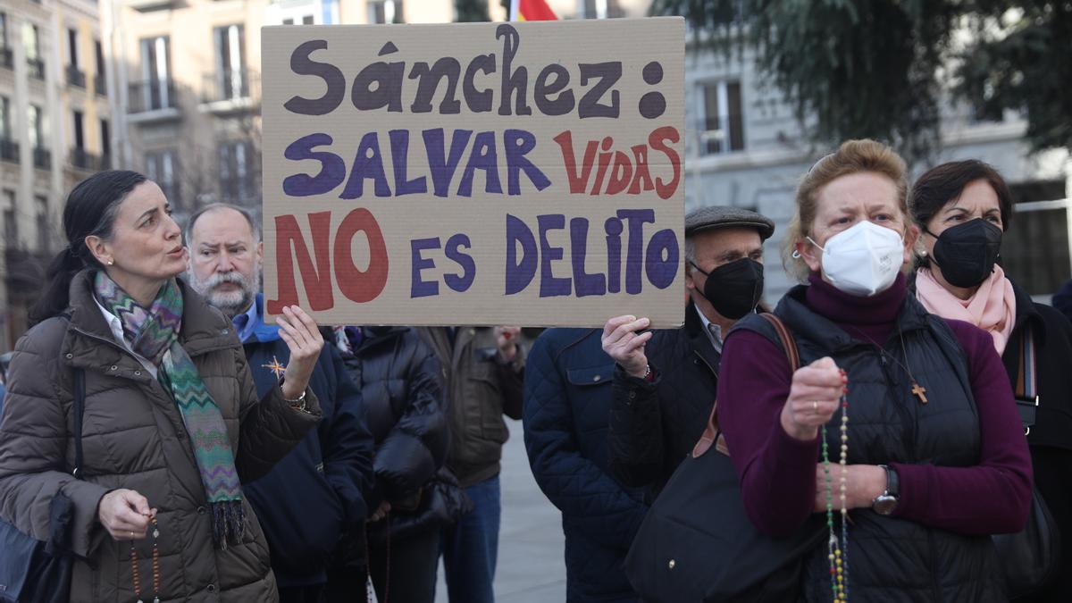 protestas contra el aborto.