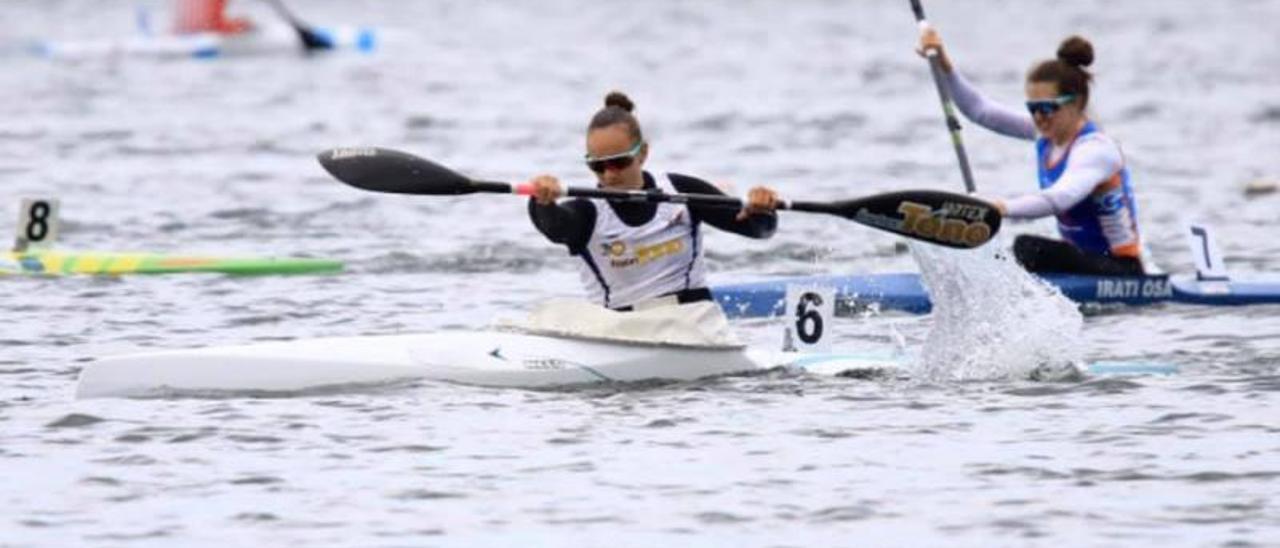 Bárbara Pardo durante
una prueba.  levante-emv