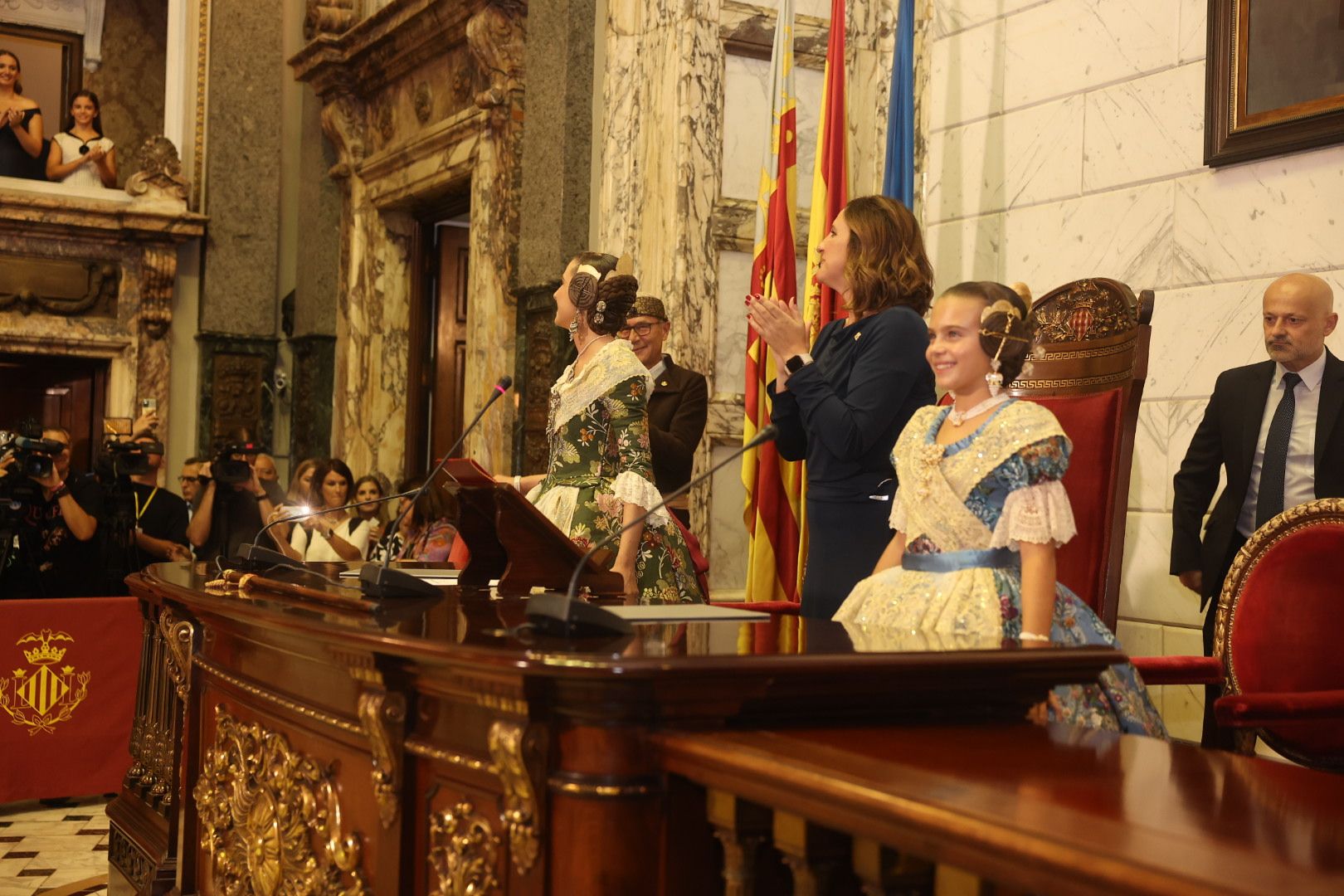 La Proclamación de las falleras mayores de València, en imágenes