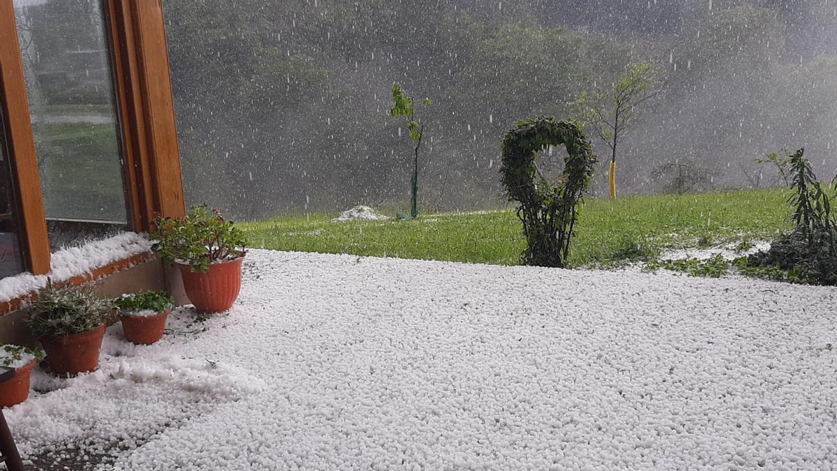 Granizada en Sariego