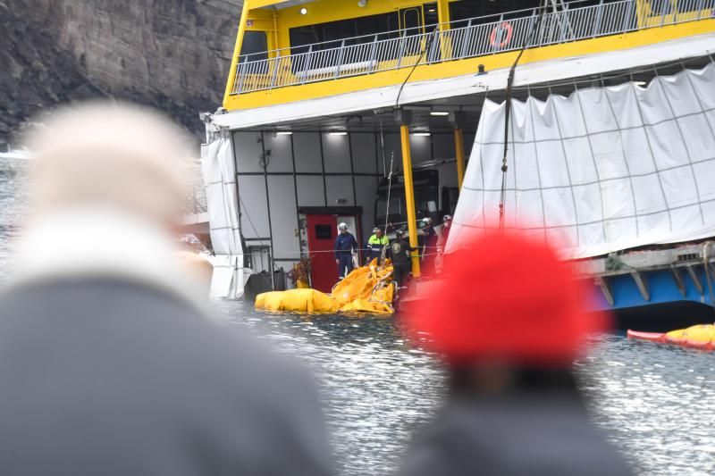 Nuevo intento de reflotar el ferry de Fred Olsen