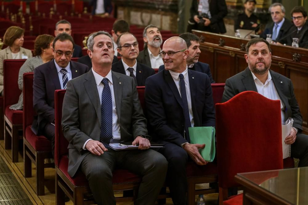 Els acusats del judici del Procés al Tribunal Suprem