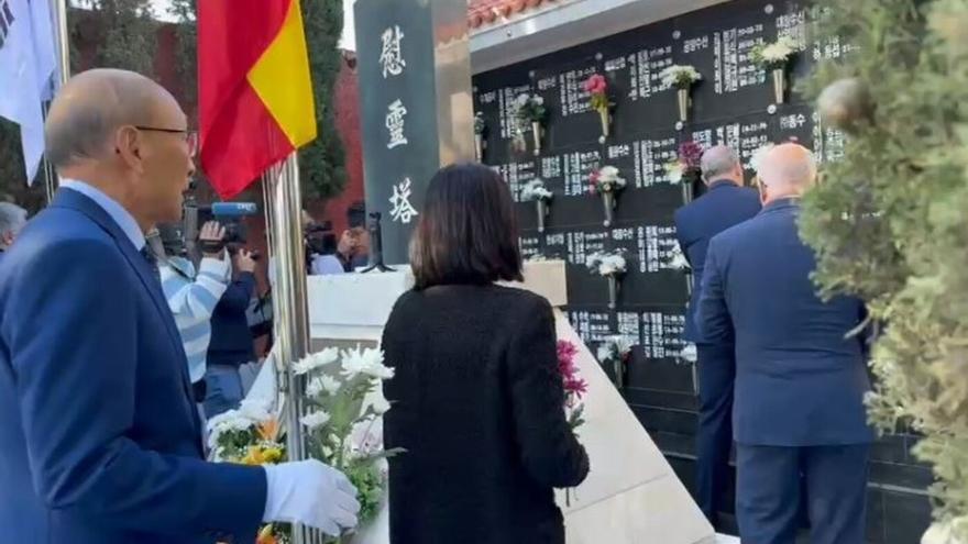 Homenaje en el Cementerio de San Lázaro a los marineros coreanos fallecidos
