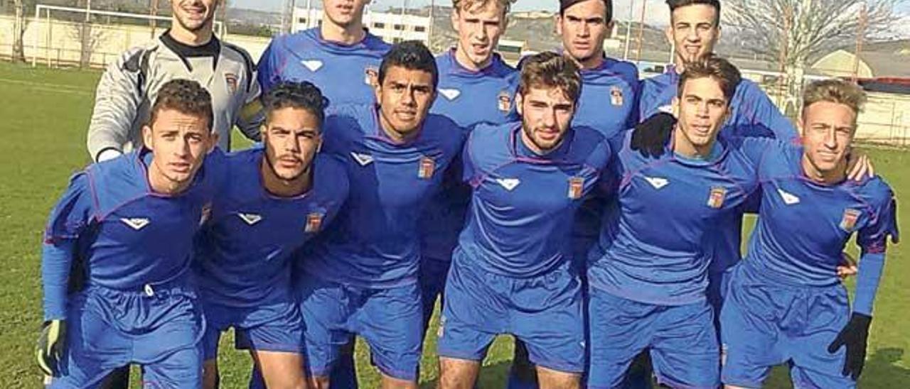 Selección balear juvenil que ayer derrotó por 2-1 a Asturias.