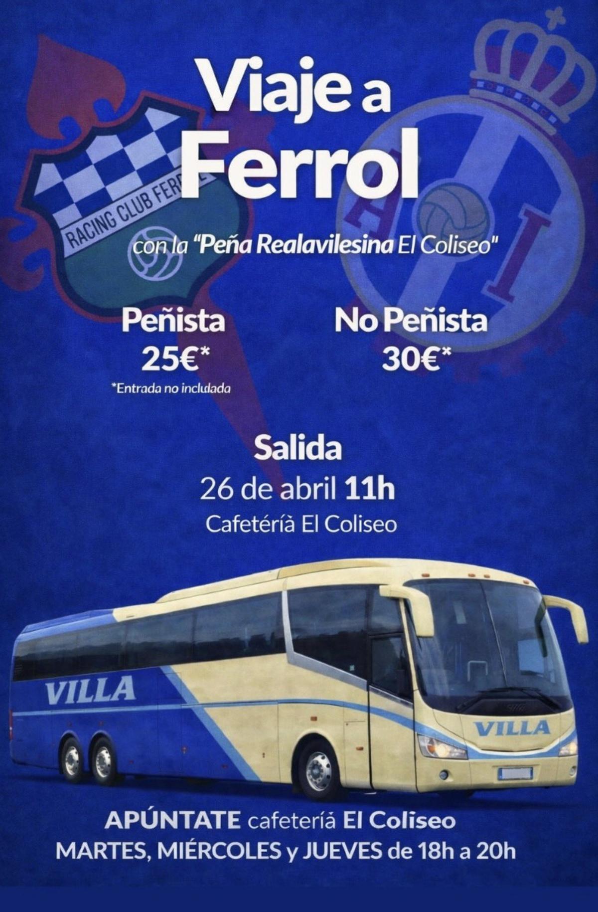 El cartel del viaje