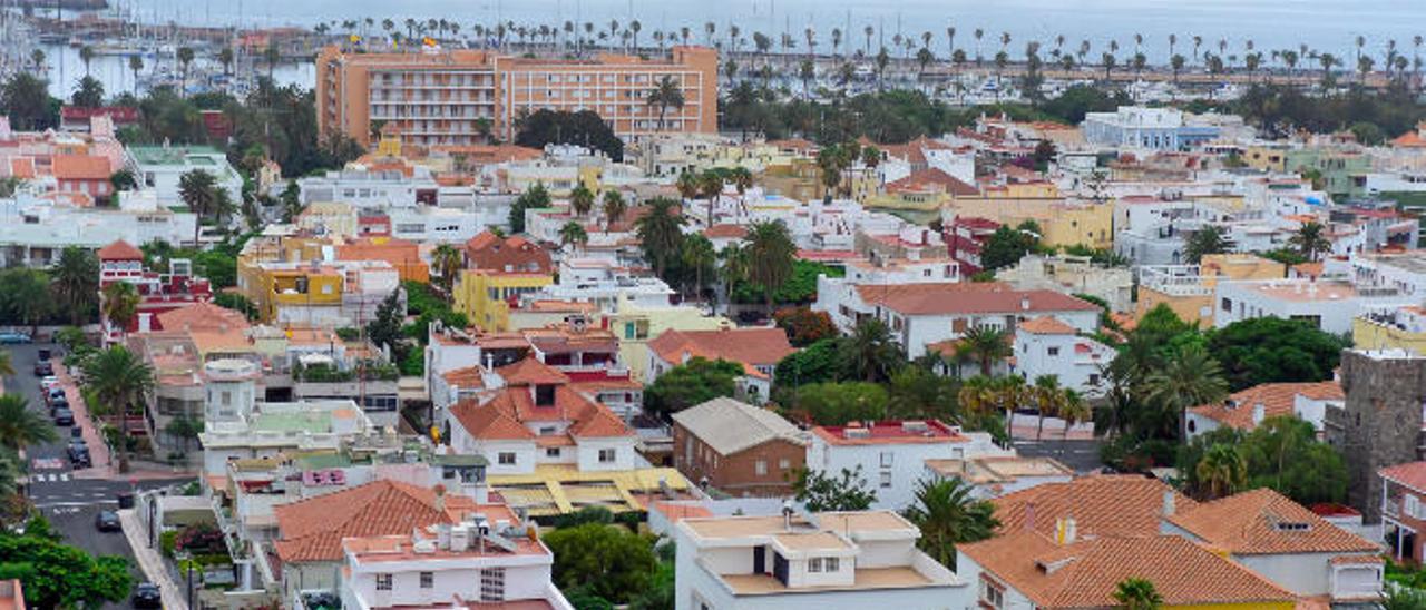 Zona de Ciudad Jardín en Las Palmas de Gran Canaria.