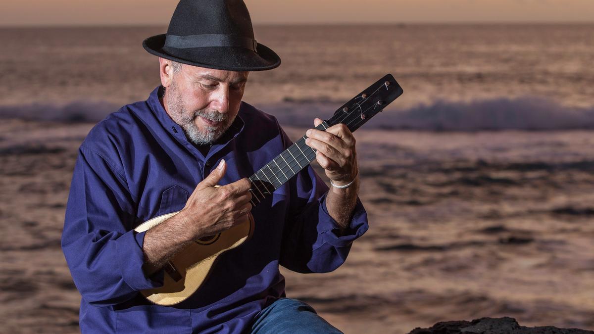 El timplista majorero Domingo Rodríguez 'El Colorao'.