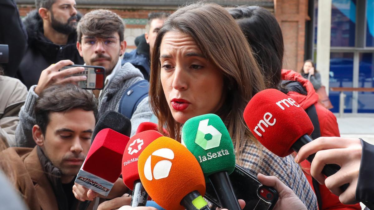 Irene Montero: "Están aplicando mal la ley sólo sí es sí"