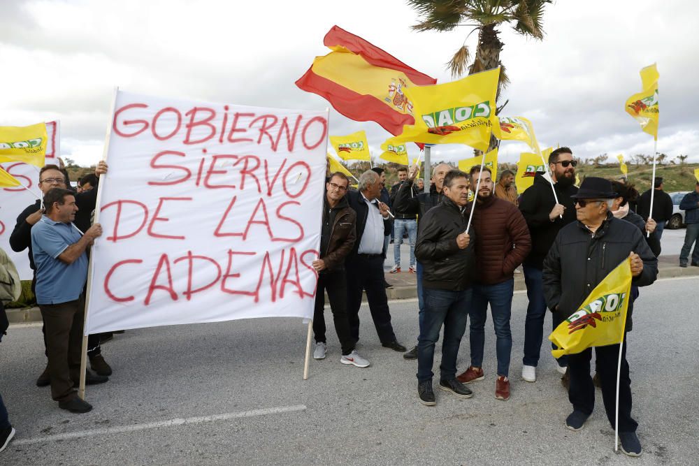 Los agricultores se manifiestan en Málaga contra la bajada de precios