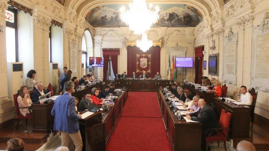 Pleno del Ayuntamiento de Málaga.