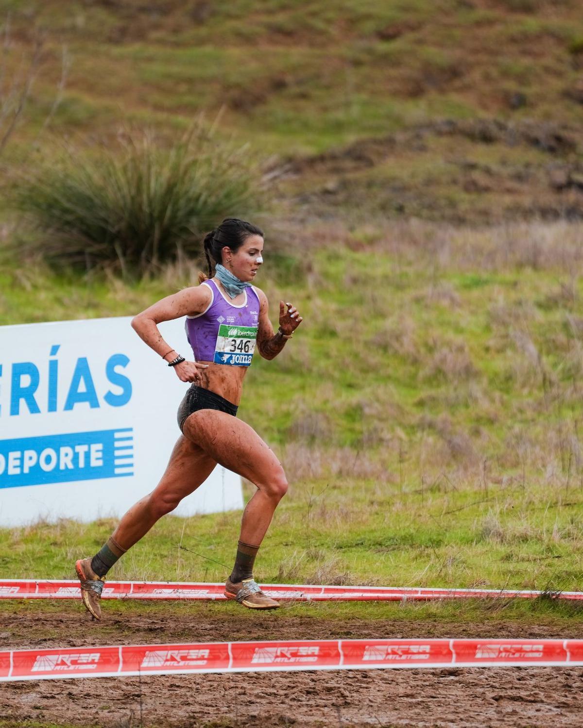Andrea Romero en el Campeonato de España de Cross