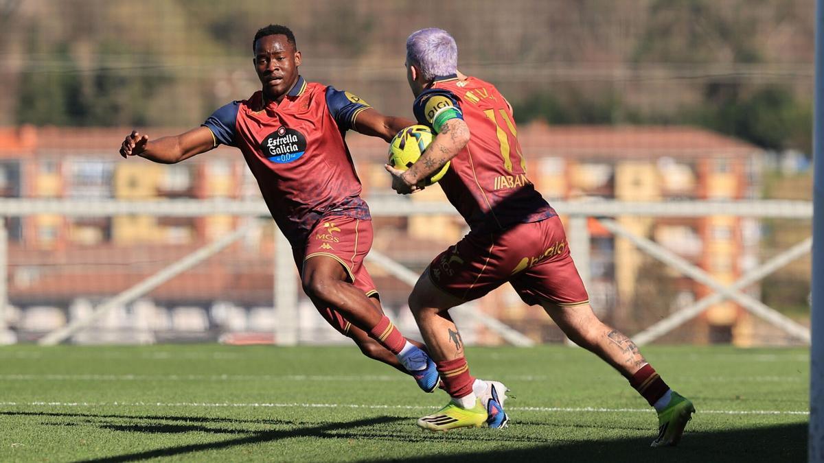 Bil Nsongo, el tercer delantero del Fabril que marca con el Deportivo en los últimos quince años