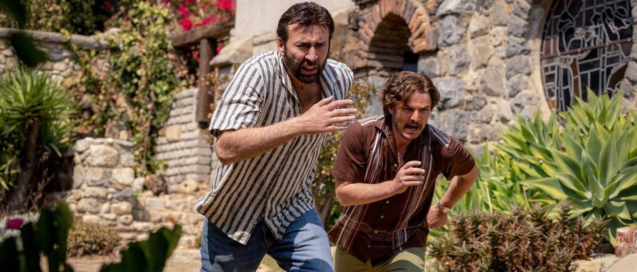 Nicolas Cage y Pedro Pascal, en una imagen de ’El insoportable peso de un talento descomunal’.