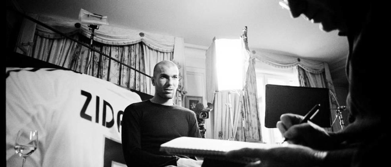 Zinedine Zidane durante una sesión de fotos.