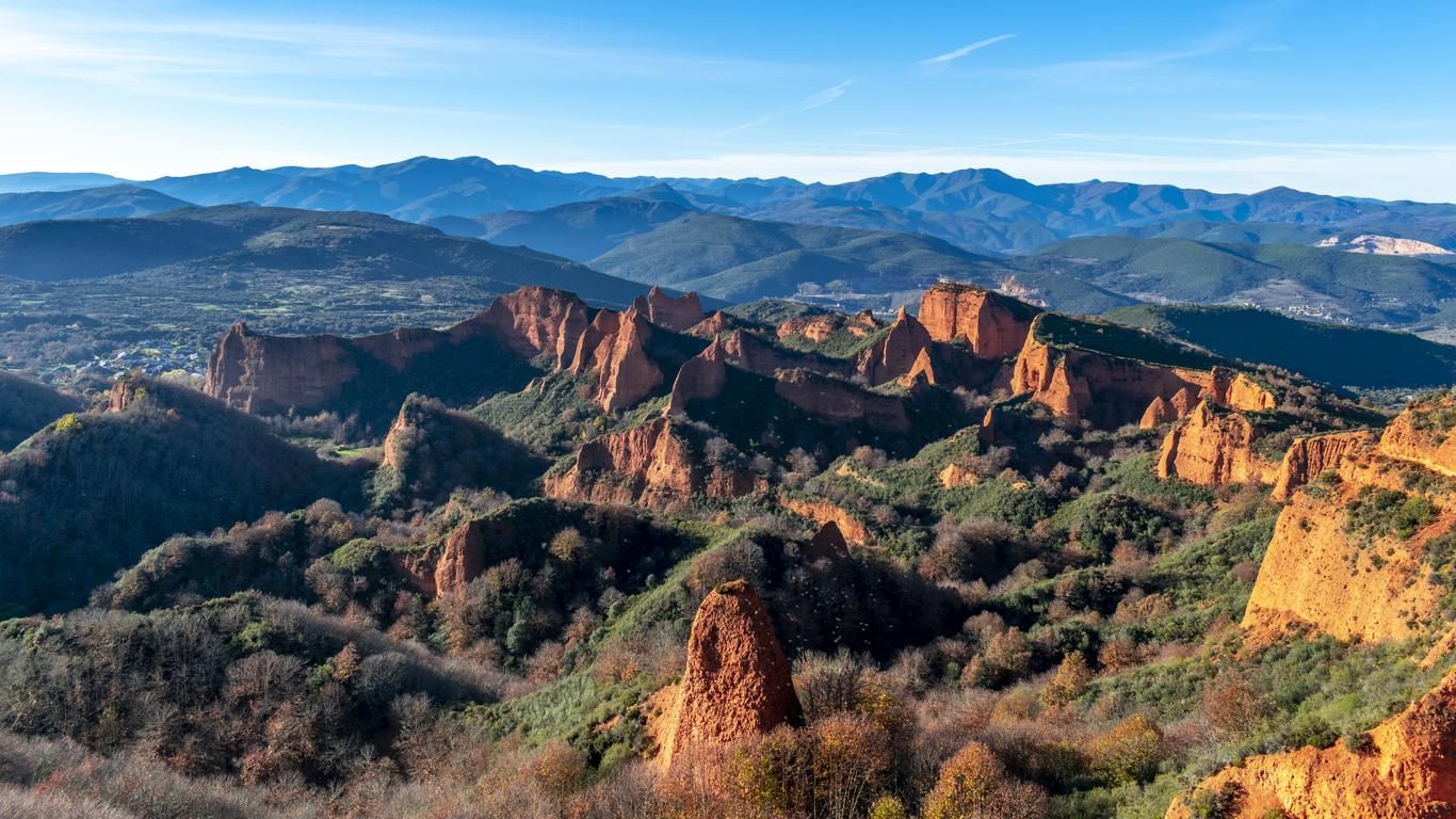 Las Médulas, considerada la mayor mina a cielo abierto de la época romana